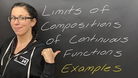 Examples: Limits of Compositions of Continuous Functions