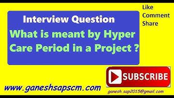 What is meant by Hypercare period in a Project? #sapimplementation #sapjobs #sapmarket #sapsupport