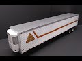 AMT Reefer Semi Trailer Thermo King 1/24 Scale Model Kit Build Review AMT1170