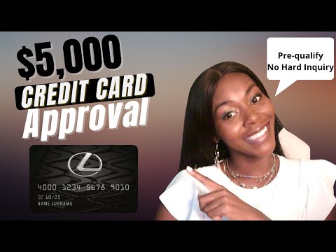 $5,000 Credit Card Approval - Lexus Credit Card - Prequalify NO Hard Inquiry | Rickita