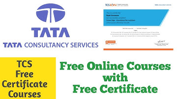 Tcs free online courses | tata free online courses with certificate