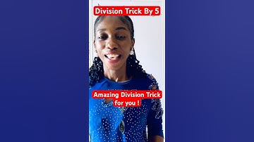 Amazing Division Trick By 5. #mentalmaths #divisiontricks
