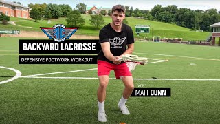 Backyard Lacrosse Defensive Footwork Workout!