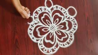 Beautiful  & easy rangoli design for beginners || Latest freehand rangoli design for festivals