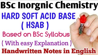 Hard Soft Acid Base (HSAB) #BSc inorgnic chemistry notes in English screenshot 5