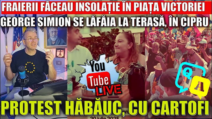 Live Q&A MOBIL: Tămbălău hăbăuc în București. Marea insolație suveranistă. Simion se relaxa în Cipru