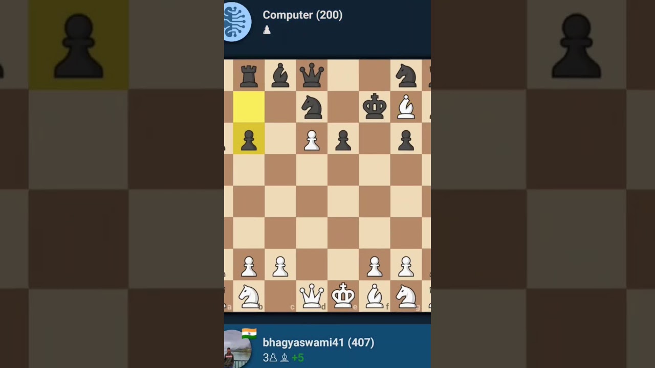 How to play chess ♟️? Computer level 200 Win 