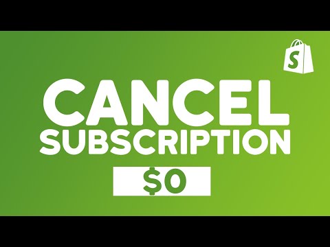 ❌ How to CANCEL SHOPIFY Subscription / Close Shopify Store 2023