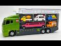 トミカ☆コンボイにミニカーを積み込んで走行スタート Tomica cars loaded into a large convoy truck and begin an exciting driving