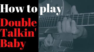 Double Talkin&#39; Baby guitar Lesson - Stray Cats -