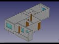 FreeCad 3D Квартира