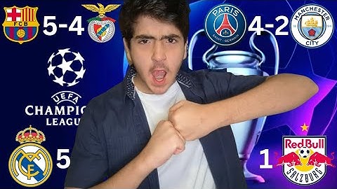 برشلونة وريمونتادا تاريخية🔥 والسيتي خارج الابطال؟ 😱 وريال يتجبر كل معتاد🤍😎