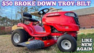 JUNKED $50 TROY-BILT PONY GETS FULLY REPAIRED (LIKE NEW AGAIN)