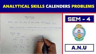 Degree 4th semester Analytical skills Calenders in telugu