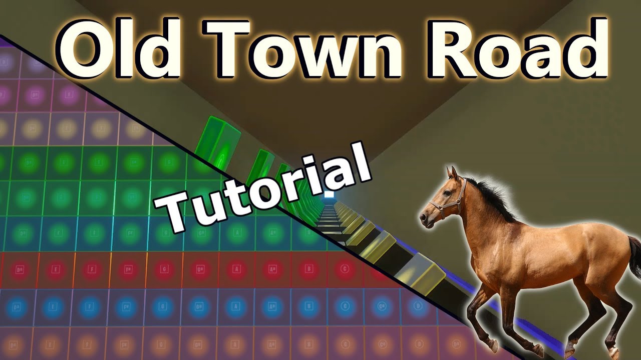 old town road piano sheet music roblox