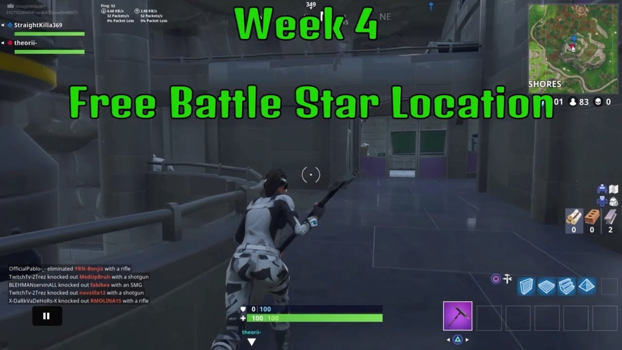 Week 4 Free Battle Star Location