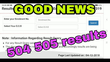 NIOS DELED 504 and 505 RESULTS UPCOMING NEW UPDATES