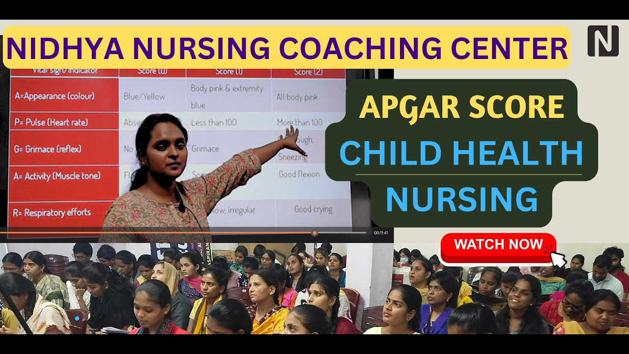|APGAR Score Explained in Detail | Child Health Nursing| Nursing ...