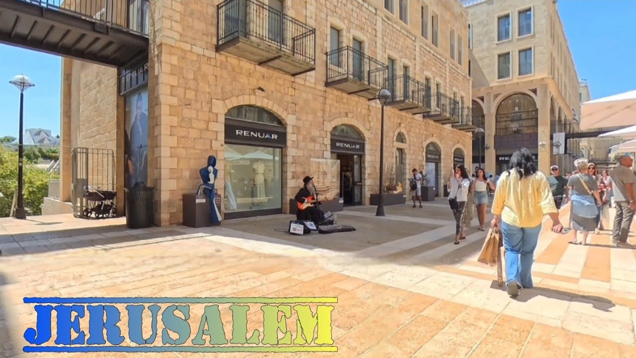 JERUSALEM City Centre walking tour from the Old City to the New City. Holyland Walk Israel 2025