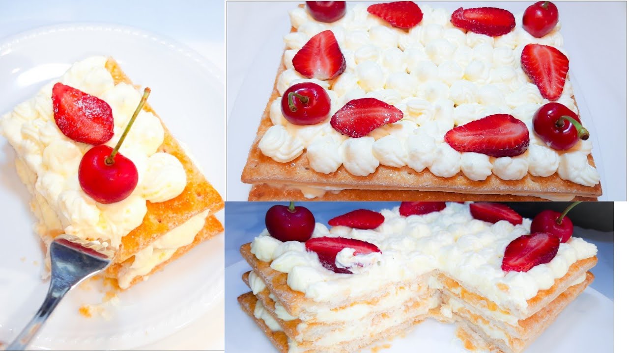 No Bake Cold Cake In 5 Minutes. - YouTube
