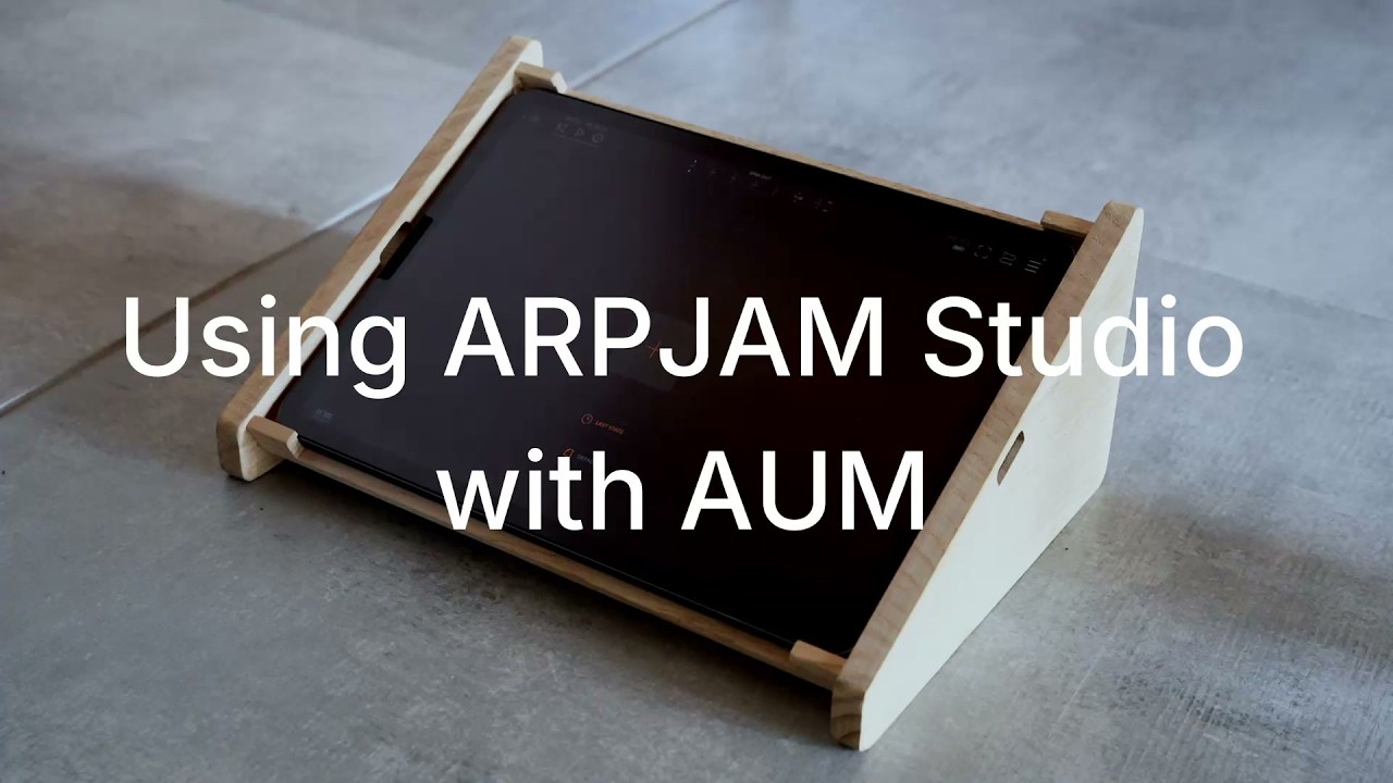 ARPJAM Studio を AUv3 プラグインとしてホストで使っているところ