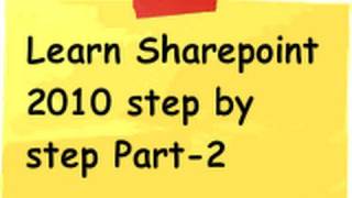 Sharepoint 2010 (Tutorial 2) :- Create a simple web portal using sharepoint 2010 end to end видео веб портал