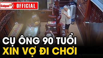 Hài hước với cụ ông 90 TUỔI xin vợ đi chơi với “THẰNG NHÓC” 70 TUỔI | Tin tức SaigonTV