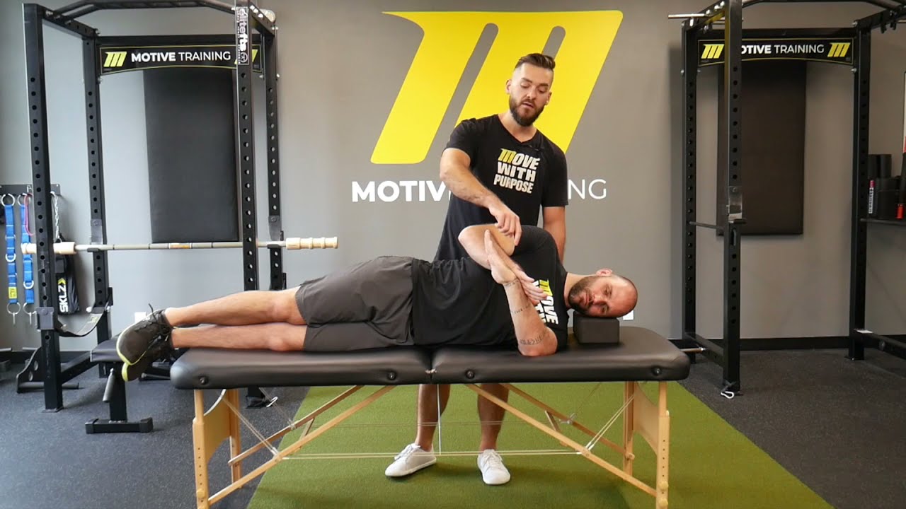 Internal Rotation Lift Off Sleeper Shoulder Internal Rotation Lift Off - YouTube