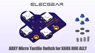 ElecGear ABXY Micro Tactile Switch Replacement for Xbox ROG Ally
