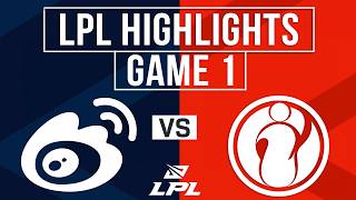 WBG vs IG Highlights Game 1 | LPL 2026 Split 2 | Weibo Gaming vs Invictus Gaming