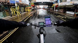 Sunday Morning Delivering Breakfast To Londoners On My EBike  I Hope These Hot Drinks Don't Spill!