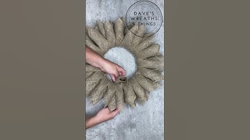 Fall Burlap Wreath - Shorts - Book Page Wreath DIY - #wreath @DavesWreaths