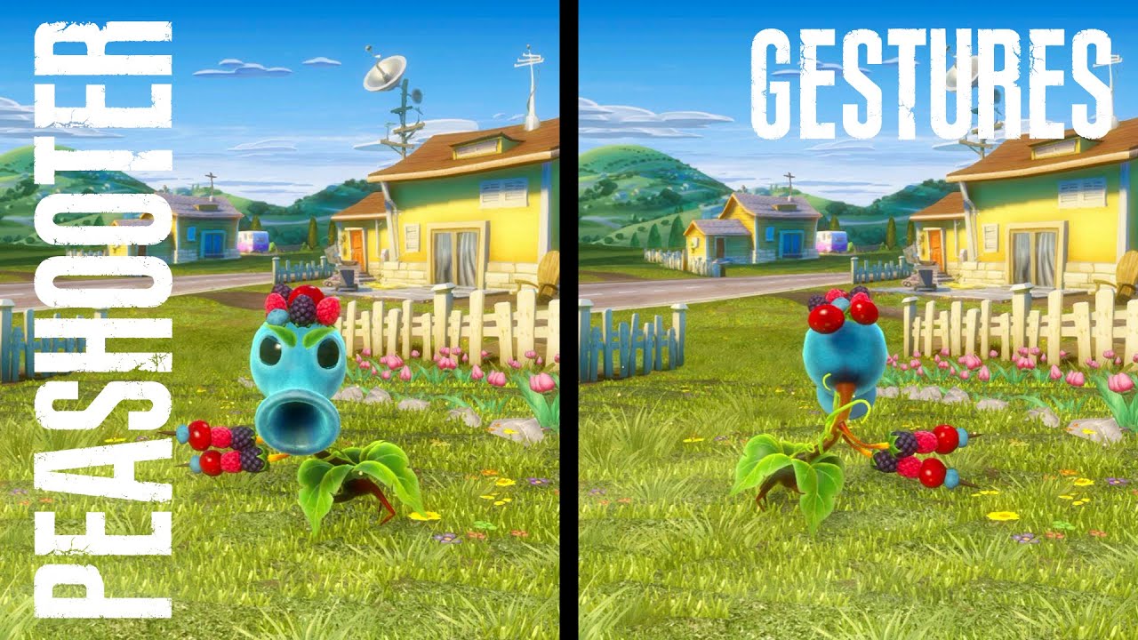 Peashooter Gestures / Plants / Plants vs Zombies Garden Warfare - YouTube