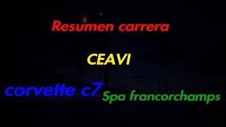 Carrera CEAVI corvette c7 en Spa francorchamps screenshot 5