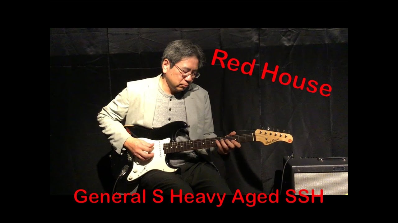 Red House General S Heavy Aged S-S-H BlackMultiLayer【演奏ギター 
