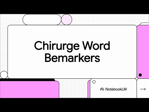 203 Chirurge Word Bemarkers