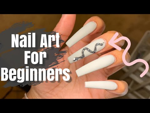 Snake Nail Art | Nail Art Tutorial For Beginners | Acrylic Nail Tutorial