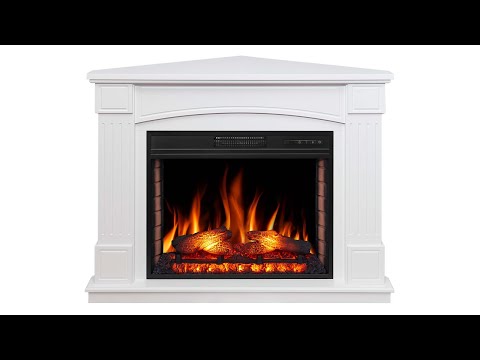 Kominek elektryczny narożny ArtiFlame Boston Corner AF28S biały - wideo 6-6