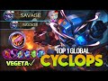 SAVAGE!! Who Care About Meta Hero! ᴠᴇɢᴇᴛᴀ✓ Top 1 Global Cyclops - Mobile Legends