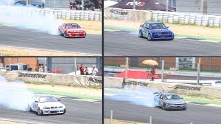 Drift festival in Madrid - Lot of smoke and sound!