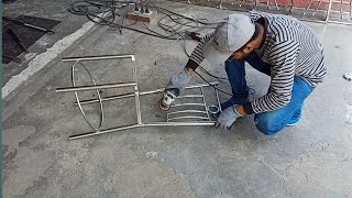 How to make a steel dining chair//स्टील डाइनिंग चेयर कैसे बनाये//Stainless steel furniture work//