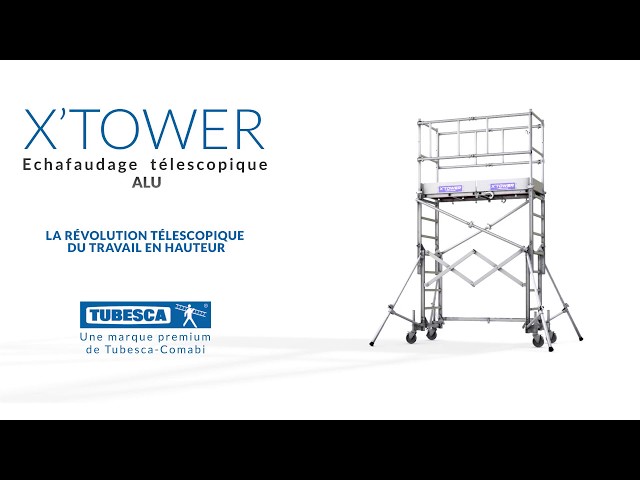 Échafaudage télescopique roulant en aluminium X'TOWER