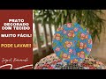 DIY PRATO DECORADO COM TECIDO!!!! E O MELHOR : PODE USAR! VOCÊ VAI AMAR ESSA IDEIA