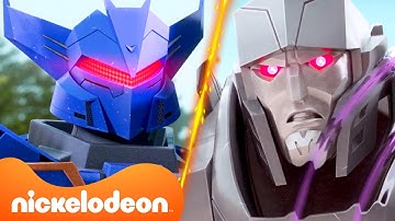 Soundwave vs. Megatron Battle! | Transformers: EarthSpark | @Nicktoons