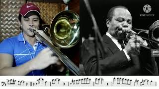 JJ Johnson 'A Night in Tunisia' Trombone solo transcription. #jazztrombone #jazzmusic