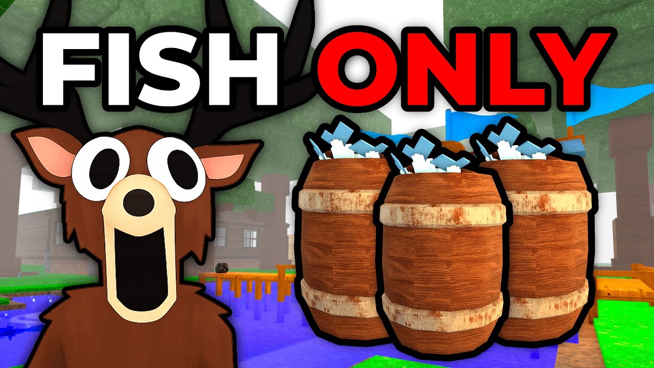 Can I SURVIVE ONLY EATING FISH In 99 Nights In The Forest?!