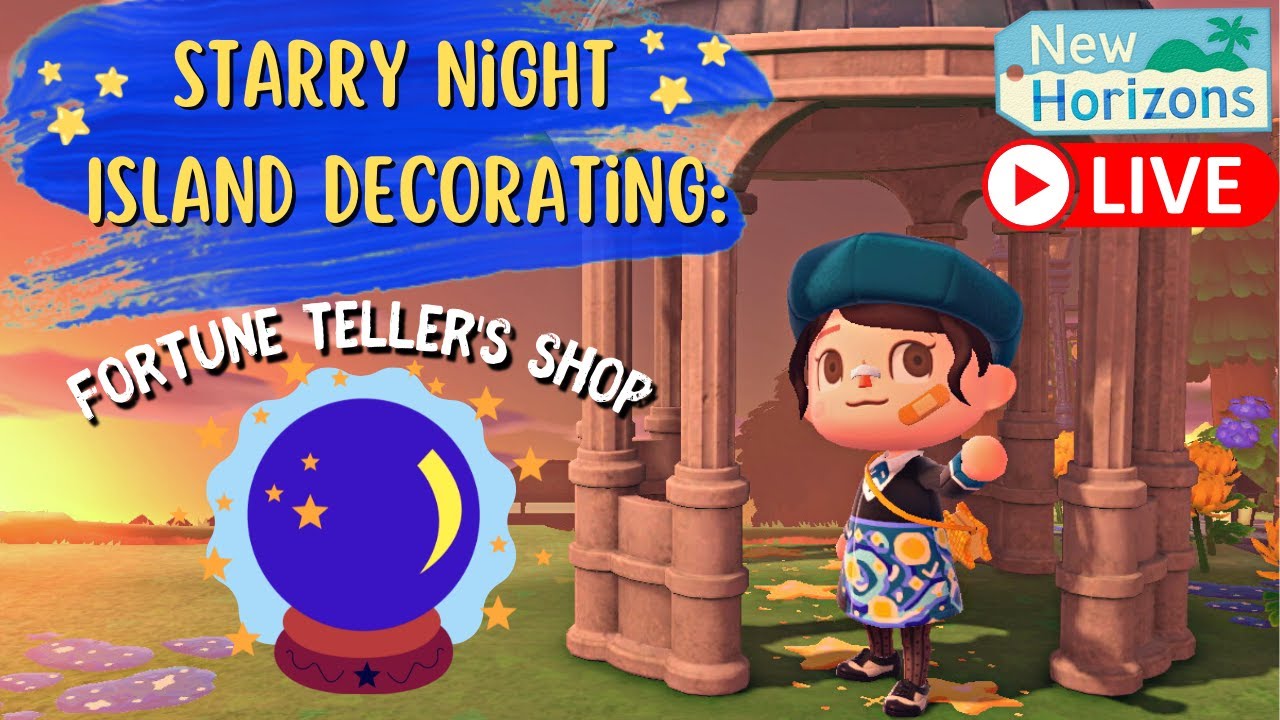 🔴 LIVE Decorating Starry Night Fortune Teller Shop Animal Crossing New