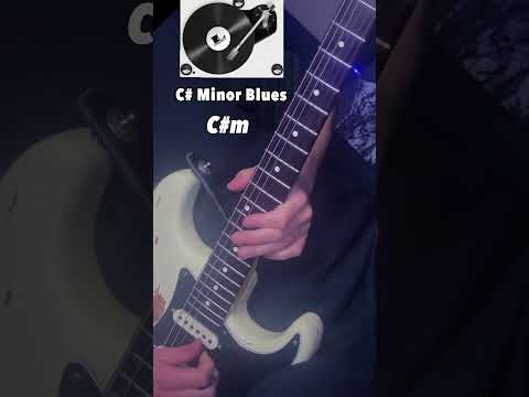 Groove Blues guitar licks 🎸 FUN C# minor backing track!