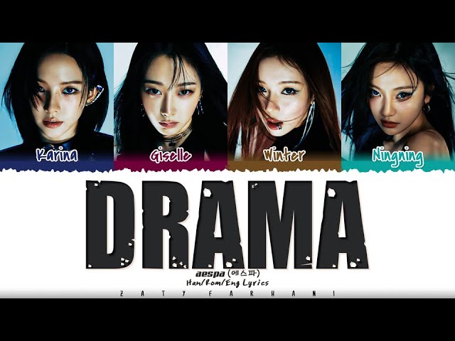 aespa (에스파) - 'Drama' Lyrics [Color Coded_Han_Rom_Eng] class=