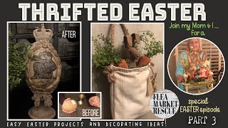 DIY EASTER HOME DECOR IDEAS AND FLIPS (Part 3)THRIFT STORE HOME DECOR EASTER MAKEOVER IDEAS